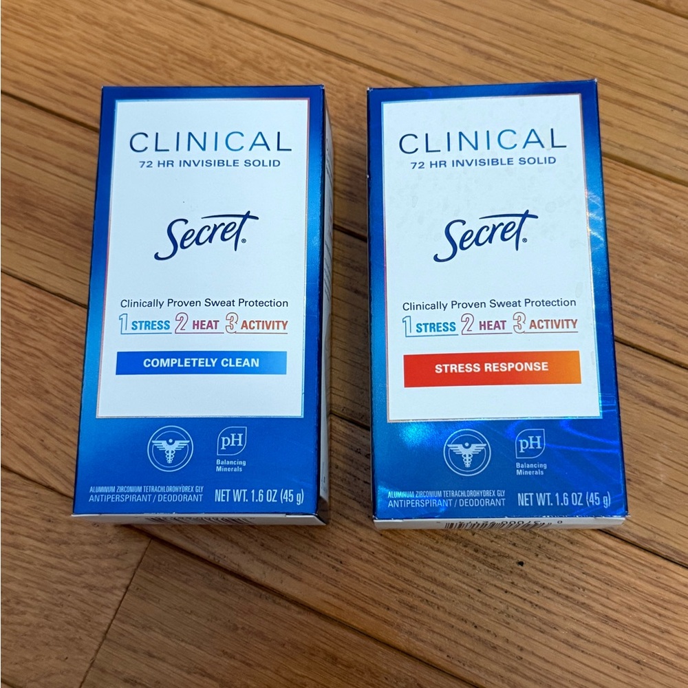 Secret Clinical Strength Invisible Solid Deodorant Set of 2 - New in Box